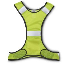 Hama odsevni telovnik za tekače/sprehajalce/kolesarje, žep z zadrgo, nastavljiva velikost, neonsko rumena