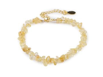 Zapestnica iz mineralnih delcev - topaz