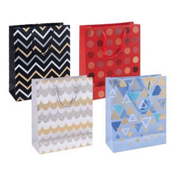 Darilna vrečka 25×30×10 cm mešani vzorci 1 kos