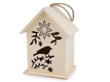 Viseča lesena hiša / hiša za barvanje - naravna St.