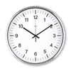 Java, stenska ura z radijskim signalom, 35 cm, srebrna