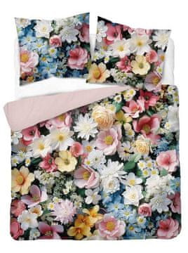 DETEXPOL Francosko posteljno perilo 3D Poletne rože krem mikro Poliester - mikrovlakna, 220/200, 2x70/80 cm