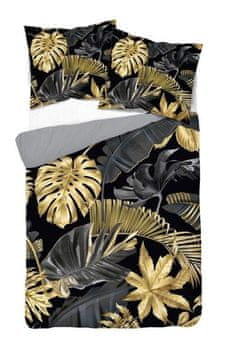 DETEXPOL Francoska posteljnina 3D Golden leaves micro Poliester - mikrovlakna, 220/200, 2x70/80 cm