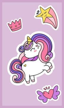 FARO Otroška brisača Unicorn Crown Bombaž - frotir, 50/30 cm