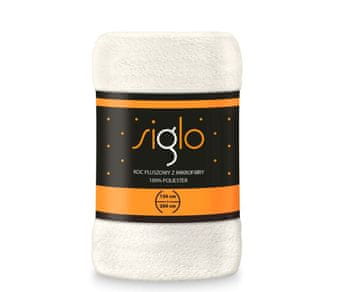 FARO Microfleece odeja iz super mehkega krem poliestra, 150/200 cm