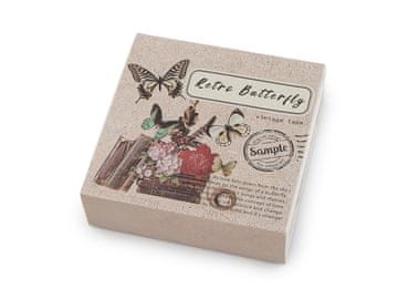 Washi dekorativni lepilni trak vintage set - mešanica metuljev
