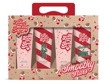 Darilni set negovalne kozmetike Božič Sladkarije, kakav in vanilija 4 kosi