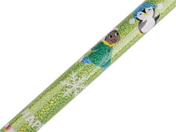 Božični ovojni papir 0,7x2 m - glej fotografijo metalik