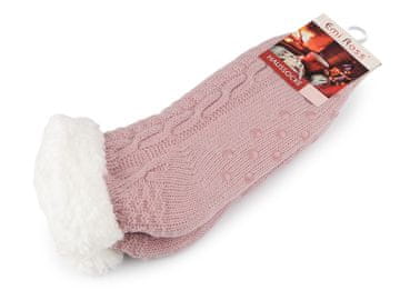 Zimske nogavice s protizdrsno zaščito, kratke - (velikost 35-38) v prahu