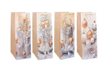 Darilna vrečka za steklenico M 12x35x9 cm