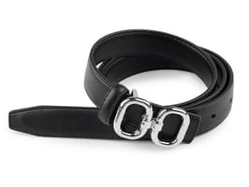 Pas za ženske širine 13 mm, 18 mm - (2,4x105 cm) črn