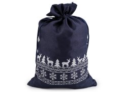 Božična darilna vrečka 20x30 cm - temno modra (10 kosov)