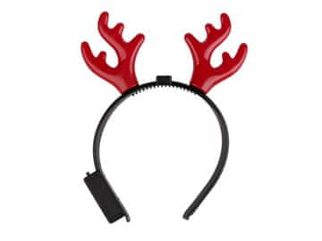Svetleči rogovi severnega jelena Božič - rdeči