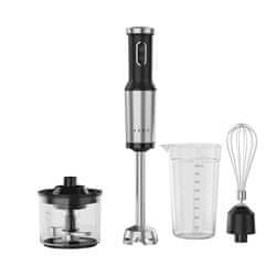 AENO palični mešalnik HB4B - 1200 W, metlica za stepanje, sekljalnik, posoda, črn