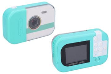 Otroški digitalni fotoaparat, vodoodporen modri - 12Mpx fotografija, Full HD video