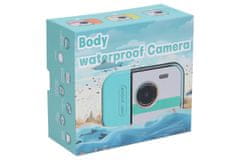 Otroški digitalni fotoaparat, vodoodporen modri - 12Mpx fotografija, Full HD video