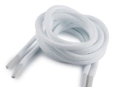 Vezalke za čevlje, superge, majice dolžine 100 in 130 cm - (100 cm) bele (2 kosa)