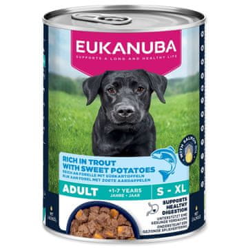 Konzerva EUKANUBA Adult bogata s postrvjo in sladkim krompirjem 400 g