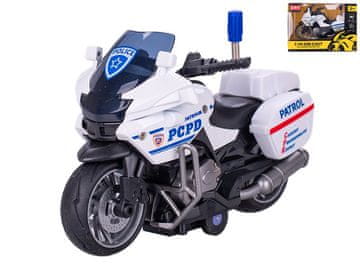 Policijsko motorno kolo 12,5 cm 1:14 kovinsko