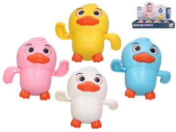 Plavajoča račka 9 cm za raztegovanje - mešanica barv (bela, rumena, roza, modra)