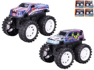 Terensko vozilo 10 cm kovinsko z vztrajnikom - mešanica barv (mešanica barv)