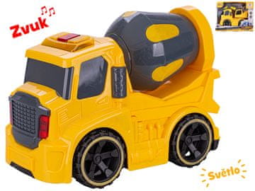 Gradbeni avto 19 cm na vztrajniku s svetlobo in zvokom