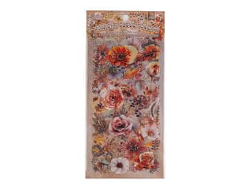 Prozorne nalepke za rože in rastline - oranžna