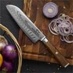 Kuhinjski nož Santoku SOK 185 mm Cocobolo White Damascus