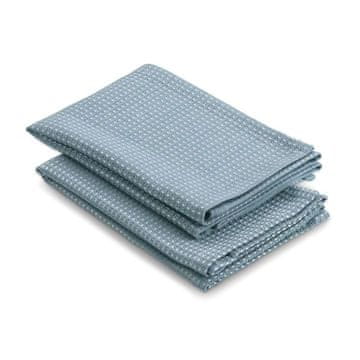 Brisača CAJA 2 kosa 55 % bombaž/45 % bambus svetlo modra 32x32 cm KL-12878