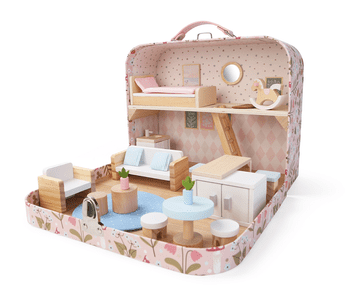2Kids Toys Dollhouse v kovčku Dnevna soba