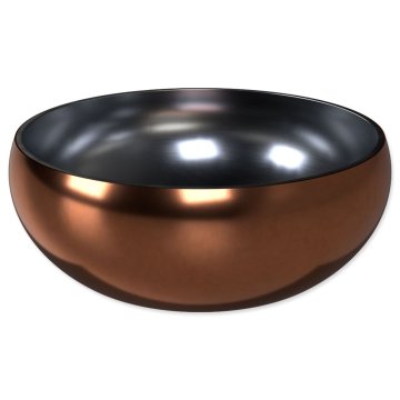 Dog Fantasy dvojna stenska posoda rosegold 18cm, 1200ml