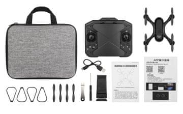 Dron zložljiv v krmilnik z WIFI kamero 720p RC daljinski upravljalnik 9x9x4 cm