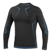 Majica SeamFlex - moška, črno-modra, velikost XL-2XL