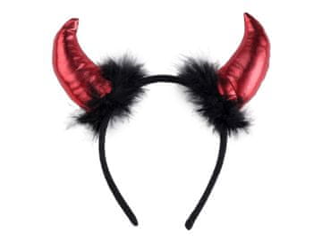 Hudičevi rogovi s perjem - črno rdeči