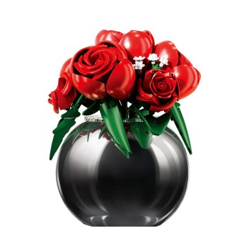 Sluban Cvetje M38-P8061 Šopek rdečih vrtnic v vazi