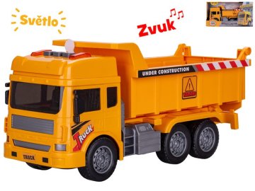 27-centimetrski gradbeni avto na vztrajnik na baterijski pogon s svetlobo in zvokom