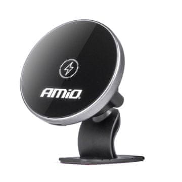 AMIO My Mag 15W AMIO-03774 avto nosilec za telefon z induktivnim polnilcem za armaturno ploščo