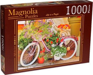 MAGNOLIA Puzzle kolo s cvetjem 1000 kosov