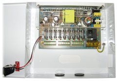 XtendLan napajalnik 12-14V DC, nastavljiv, 9 priključkov, skupaj 5A, 60/90W, z varovalkami, ohišje