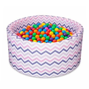 Aga Suhi bazen 90x40 cm z žogicami ZigZag Barvni