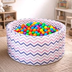 Aga Suhi bazen 90x40 cm z žogicami ZigZag Barvni