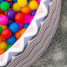 Aga Suhi bazen 90x40 cm z žogicami ZigZag Barvni