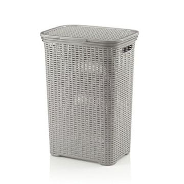 Kela Koš za perilo KL-23411 BRASILIA PP plastika, temno siva D 43,5 cm x Š 33,5 cm x V 60 cm / 60