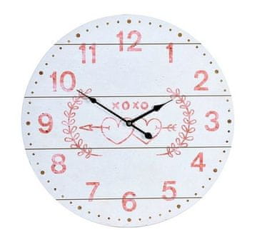 SEGNALE Stenska ura KO-Y36200400bela lesena 55 cm bela