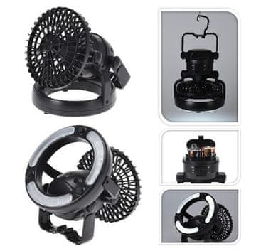 ProGarden Svetilka KO-CY8900630 LED svetilka z ventilatorjem večnamenska 5 v 1