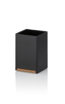 Kela Skodelica KL-23687 Cube polyresin black