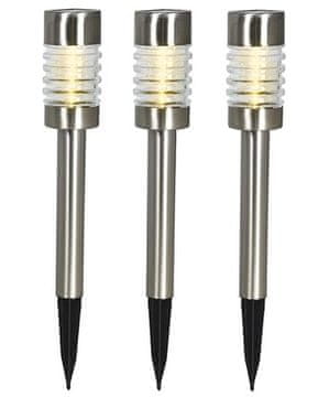 ProGarden Sončna svetilka KO-DT3000230, 3-delni, srebrn