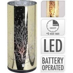 HOMESTYLING LED dekorativni stekleni valj KO-XX8113590 7x15 cm