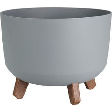 ProGarden Lonec za rože KO-Y89300620 na nogah siva 29 x 17 cm