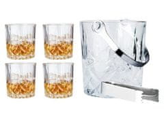 Ostatní Set za viski HT-22180718 4 kozarci z vedrom za led in kleščami